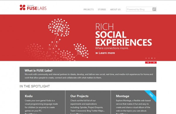 MICROSOFT FUSE LABS MICROSOFT FUSE LABS