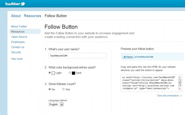 Twitter Follow Tab Twitter Follow Tab
