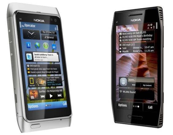 Nokia N8 and x7