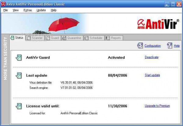 AntiVir PersonalEdition Classic AntiVir PersonalEdition Classic