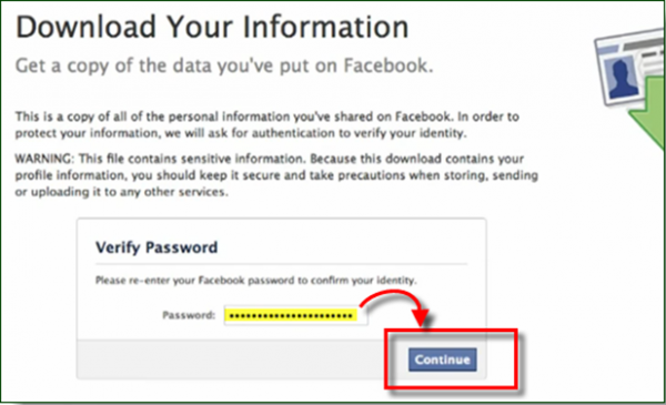 Download your Facebook Pictures and Data